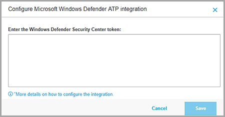 Microsoft Windows Defender ATP Integration